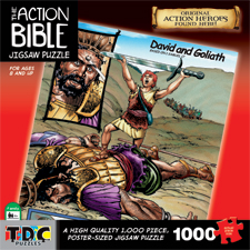 Action Bible: "David & Goliath" from TDC Games. The image was obtain from TDC Games.